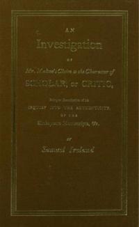 Investigation into Mr. Malone's Claim to Charter of Scholar