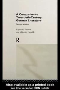 Companion to Twentieth-Century German Literature