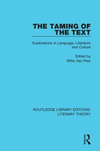 Routledge Library Editions: Literary Theory