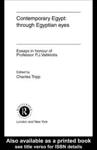 Contemporary Egypt: Through Egyptian Eyes