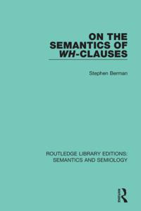 Routledge Library Editions: Semantics and Semiology