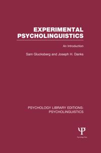 Psychology Library Editions: Psycholinguistics
