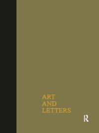 Art & Letters July-Winter 1918