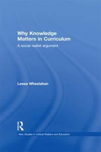 New Studies in Critical Realism and Education (Routledge Critical Realism)