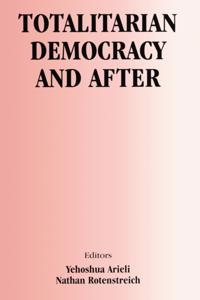 Totalitarianism Movements and Political Religions