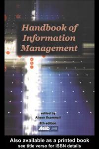 Handbook of Information Management