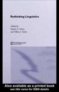 Routledge Advances in Communication and Linguistic Theory