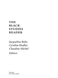 Black Studies Reader