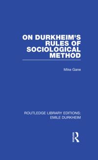 Routledge Library Editions: Emile Durkheim
