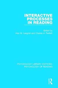 Kirjan kansi "Interactive Processes in Reading"