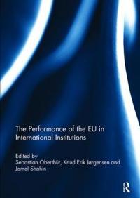 Kirjan kansi "The Performance of the EU in International Institutions"
