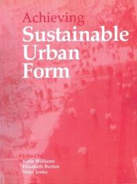 Bokomslag for "Achieving Sustainable Urban Form"
