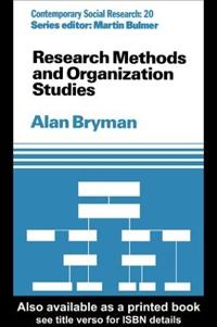 Bokomslag för "Research Methods and Organization Studies"