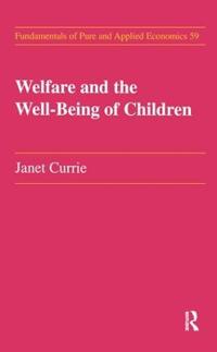 Kirjan kansi "Welfare and the Well-being of Children"