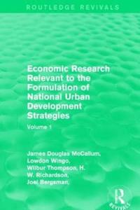 Kirjan kansi "Economic Research Relevant to the Formulation of National Urban Development Strategies"