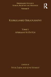 Kirjan kansi "Volume 19, Tome I: Kierkegaard Bibliography"
