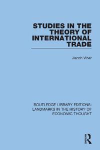 Bokomslag för "Studies in the Theory of International Trade"