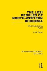 Kirjan kansi "The Lozi Peoples of North-Western Rhodesia"