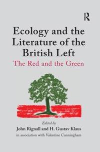 Kirjan kansi "Ecology and the Literature of the British Left"