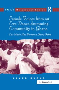 Kirjan kansi "Female Voices from an Ewe Dance-drumming Community in Ghana"