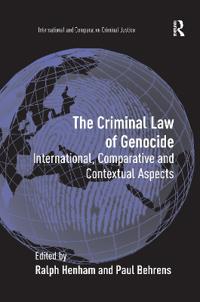 Bokomslag för "The Criminal Law of Genocide"