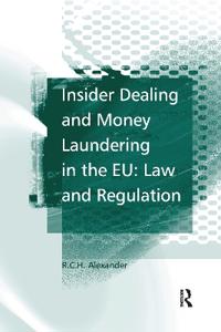Bokomslag för "Insider Dealing and Money Laundering in the EU: Law and Regulation"