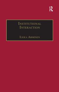 Bokomslag för "Institutional Interaction"