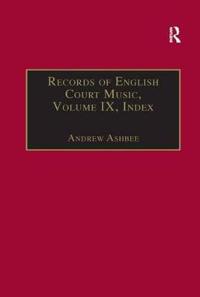 Kirjan kansi "Records of English Court Music"