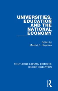 Kirjan kansi "Universities, Education and the National Economy"