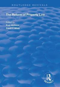 Bokomslag för "The Reform of Property Law"