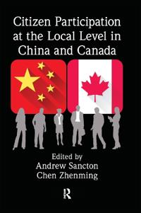 Kirjan kansi "Citizen Participation at the Local Level in China and Canada"
