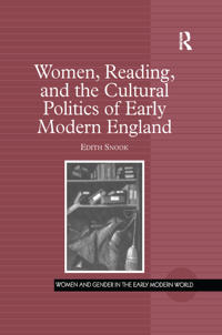 Kirjan kansi "Women, Reading, and the Cultural Politics of Early Modern England"