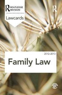 Bokomslag för "Family Lawcards 2012-2013"