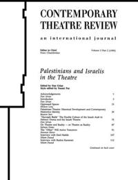 Bokomslag for "Palestinians and Israelis in the Theatre"