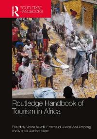 Kirjan kansi "Routledge Handbook of Tourism in Africa"
