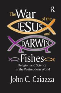 Bokomslag för "The War of the Jesus and Darwin Fishes"