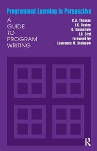 Bokomslag for "Programmed Learning in Perspective"