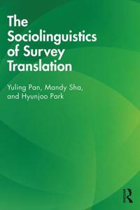 Kirjan kansi "The Sociolinguistics of Survey Translation"