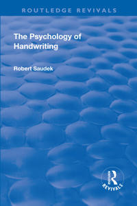Kirjan kansi "Revival: The Psychology of Handwriting (1925)"