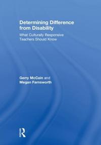 Kirjan kansi "Determining Difference from Disability"