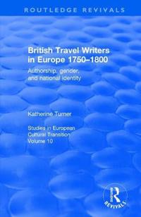 Kirjan kansi "British Travel Writers in Europe 1750-1800"
