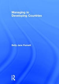 Kirjan kansi "Managing in Developing Countries"