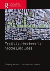 Kirjan kansi "Routledge Handbook on Middle East Cities"