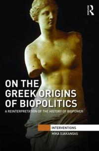 Kirjan kansi "On the Greek Origins of Biopolitics"
