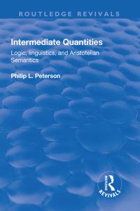 Kirjan kansi "Intermediate Quantities"