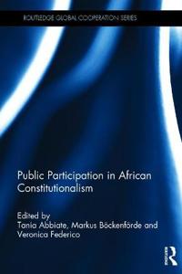 Bokomslag för "Public Participation in African Constitutionalism"