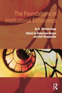 Bokomslag for "The Foundations of Institutional Economics"