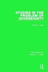 Kirjan kansi "Studies in the Problem of Sovereignty (Works of Harold J. Laski)"