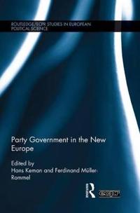 Kirjan kansi "Party Government in the New Europe"