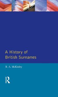 Kirjan kansi "A History of British Surnames"